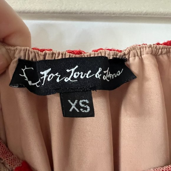 For Love and Lemons - Lace Off Shoulder Lacy Dress - EUC 🤩 - Picture 7 of 8